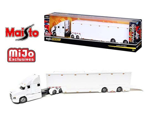 Mack Anthem Enclosed Transporter White Maisto Mijo Exclusive - Big J's Garage