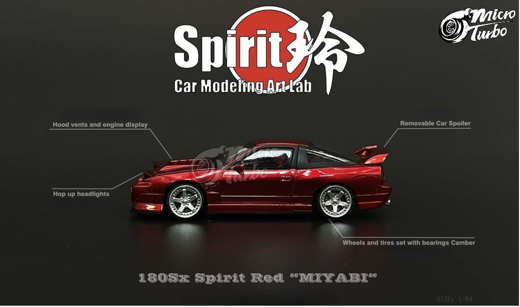 Nissan 180SX Spirit Rei Red 'Miyabi' Micro Turbo Big J's Garage