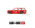 Nissan Datsun 510 Wagon Fire V1 Red Kaido House x Mini GT - Big J's Garage