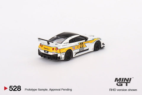 Nissan LB-Silhouette WORKS GT 35GT-RR Ver.1 LB Racing White Mini GT Mijo Exclusive - Big J's Garage