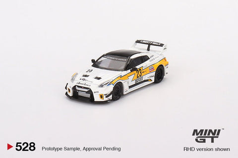 Nissan LB-Silhouette WORKS GT 35GT-RR Ver.1 LB Racing White Mini GT Mijo Exclusive - Big J's Garage