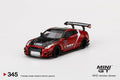 Nissan R35 GT LBWK Red Mini GT Mijo Exclusive - Big J's Garage