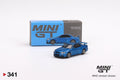 Nissan Skyline GT-R R34 Bayside Blue Mini GT Mijo Exclusive - Big J's Garage