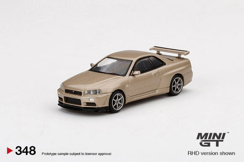 Nissan Skyline GT-R R34 Spec Silica Breath Bronze Mini GT Mijo Exclusive - Big J's Garage