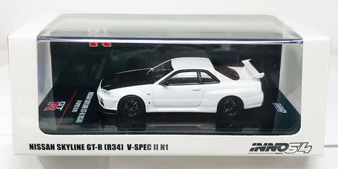 Nissan Skyline GT-R (R34) V-Spec II N1 White Inno 64 - Big J's Garage