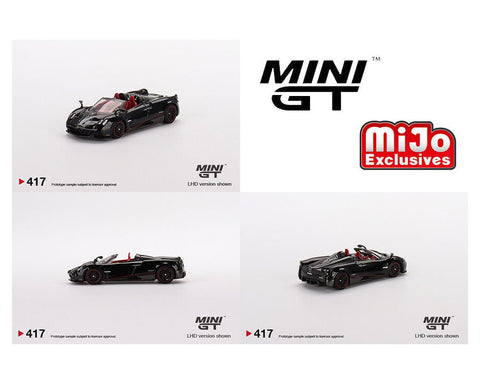Pagani Huayra Roadster Black Mini GT Mijo Exclusive - Big J's Garage