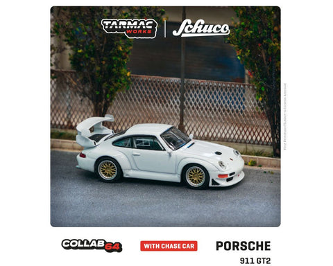 Porsche 911 GT2 White Tarmac Works x Schuco - Big J's Garage
