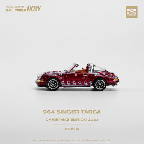 Porsche Singer Targa Christmas Red Pop Race - Big J's Garage