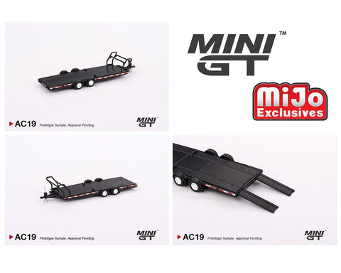 (Pre-Order) 1:64 Car Hauler Black Mini GT Mijo Exclusives - Big J's Garage