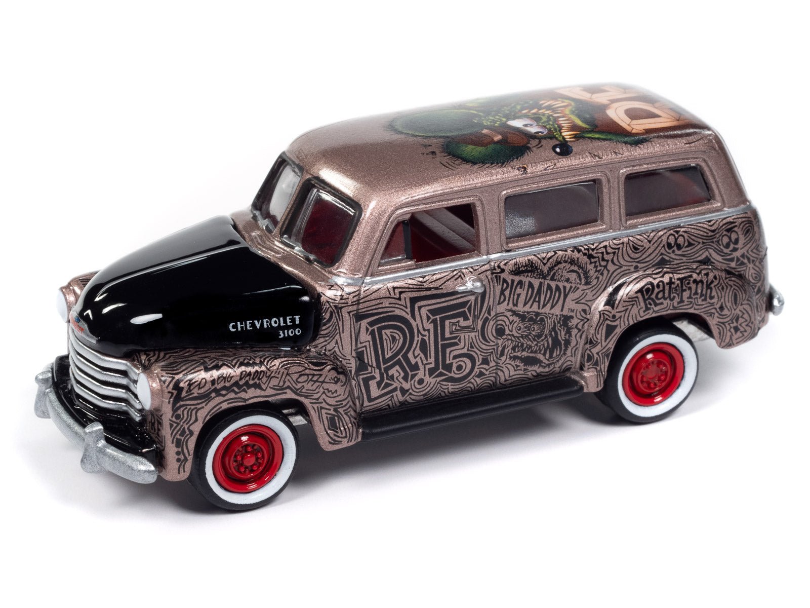 1950 Chevy Suburban Rat Fink Bronze Metallic Black Big J s Garage