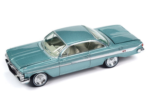 (Pre-Order) 1961 Chevrolet Impala Arbor Green Johnny Lightning - Big J's Garage