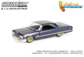 (Pre-Order) 1963 Chevrolet Impala Dark Blue and Gold California Lowriders Series 5 Greenlight Collectibles - Big J's Garage