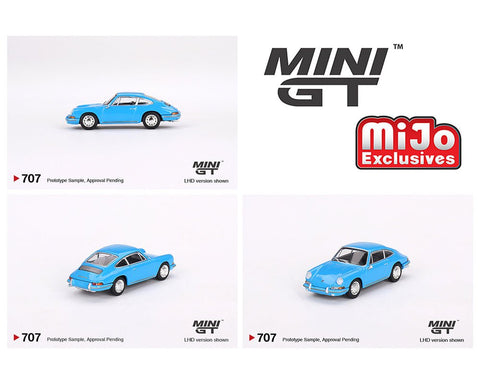 (Pre-Order) 1963 Porsche 901 'Quickblau' Blue Mini GT Mijo Exclusives - Big J's Garage