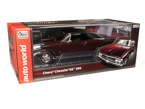(Pre-Order) 1966 Chevrolet Chevelle SS396 Madiera Maroon Auto World - Big J's Garage
