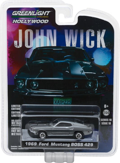 (Pre-Order) 1969 Ford Mustang BOSS 429 John Wick Greenlight Collectibles - Big J's Garage