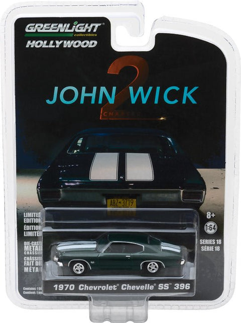 (Pre-Order) 1970 Chevrolet Chevelle SS 396 John Wick Greenlight Collectibles - Big J's Garage