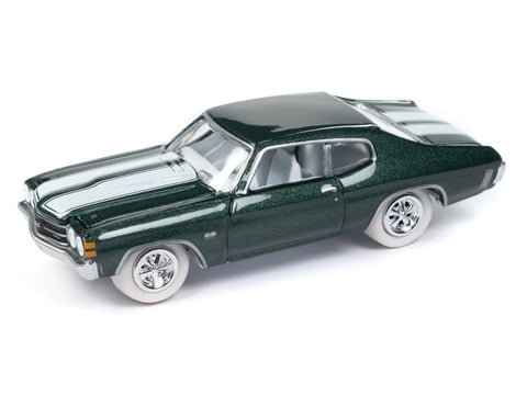(Pre-Order) 1970 Chevy Chevelle SS John Wick Forest Green Poly Johnny Lightning - Big J's Garage