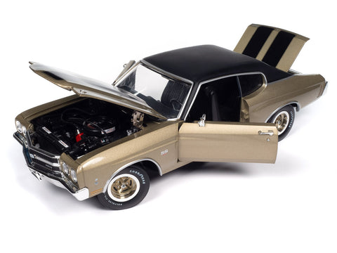 (Pre-Order) 1970 Chevy Chevelle SS MCACN Centenniel Gold Auto World - Big J's Garage