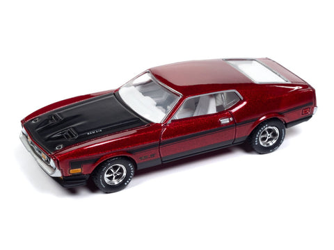 (Pre-Order) 1971 Ford Mustang Boss 351 Calypso Coral Hobby Exclusive Auto World - Big J's Garage