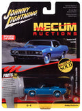 (Pre-Order) 1971 Plymouth Cuda Convertible Blue Fire Metallic Johnny Lightning - Big J's Garage