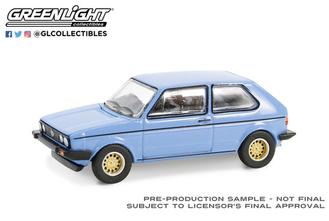 (Pre-Order) 1982 Volkswagen Golf – Monaco Blue Club Vee-Dub Series 19 Greenlight Collectibles - Big J's Garage