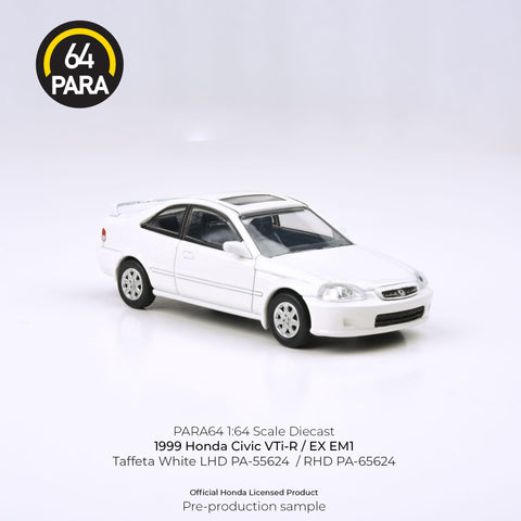 (Pre-Order) 1999 Honda Civic Si EM1 Taffeta White EX LHD Para64 - Big J's Garage