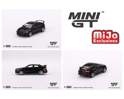 (Pre-Order) 2023 Honda Civic Type R with Advan GT Wheels Crystal Black Pearl Mini GT Mijo Exclusive - Big J's Garage