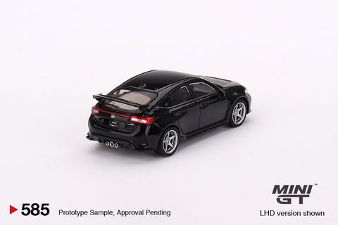 (Pre-Order) 2023 Honda Civic Type R with Advan GT Wheels Crystal Black Pearl Mini GT Mijo Exclusive - Big J's Garage