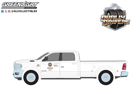 (Pre-Order) 2023 Ram 3500 Laramie Dually - Los Angeles Police Department (LAPD) Dually Drivers Series 15 Greenlight Collectibles - Big J's Garage
