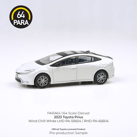 (Pre-Order) 2023 Toyota Prius Wind Chill White RHD Para64 - Big J's Garage