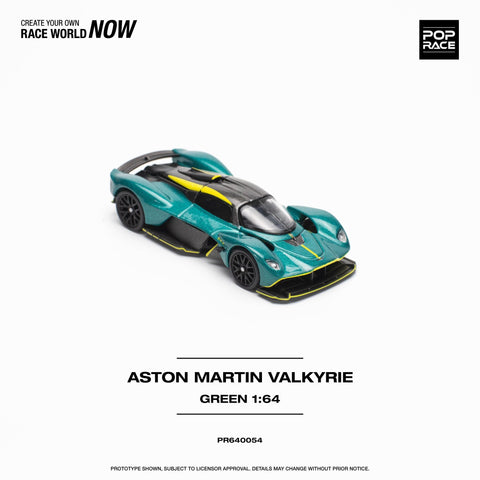(Pre-Order) Aston Martin Valkyrie Green Pop Race - Big J's Garage