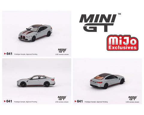(Pre-Order) BMW M4 CSL (G82) Frozen Brooklyn Grey Metallic Mini GT Mijo Exclusives - Big J's Garage