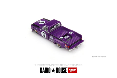 (Pre-Order) Chevy Silverado Dually Kaido Works V1 Kaido House x Mini GT - Big J's Garage