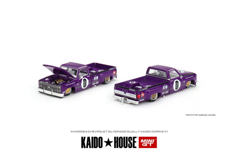 (Pre-Order) Chevy Silverado Dually Kaido Works V1 Kaido House x Mini GT - Big J's Garage