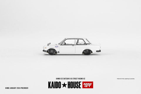 (Pre-Order) Datsun 510 Street Nismo V2 Kaido House x Mini GT - Big J's Garage