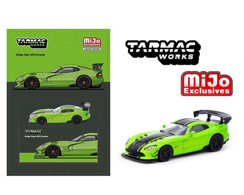 (Pre-Order) Dodge Viper ACR Extreme Green Metallic Tarmac Works Mijo Exclusive - Big J's Garage