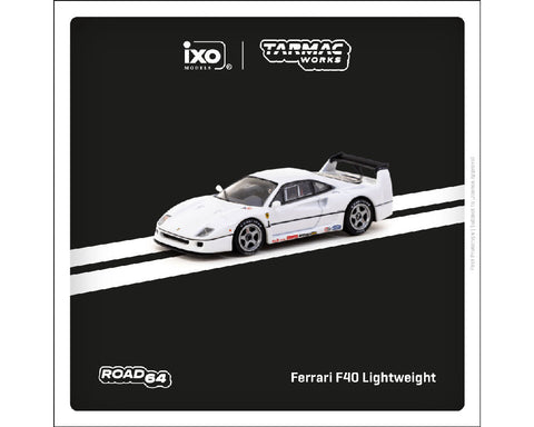 (Pre-Order) Ferrari F40 Lightweight White Tarmac Works Road64 - Big J's Garage