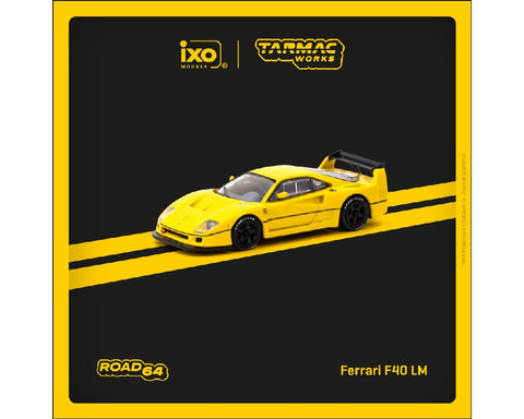 (Pre-Order) Ferrari F40 LM Yellow Tarmac Works Road64 - Big J's Garage