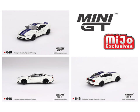 (Pre-Order) Ford Mustang GT LB-Works White Mini GT Mijo Exclusives - Big J's Garage