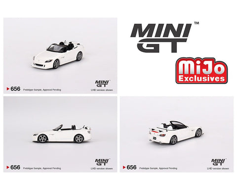 (Pre-Order) Honda S2000 (AP2) CR Grand Prix White Mini GT Mijo Exclusives - Big J's Garage