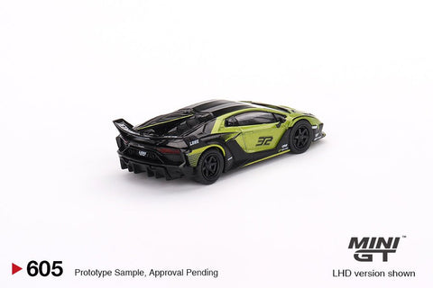 (Pre-Order) Lamborghini Aventador GT EVO Lime LB-Silhouette Works Mini GT Mijo Exclusives - Big J's Garage