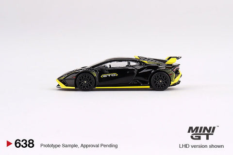 (Pre-Order) Lamborghini Huracan STO Nero Noctis Mini GT Mijo Exclusives - Big J's Garage