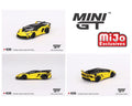 (Pre-Order) Lamborghini LB-Silhouette WORKS Aventador GT EVO Yellow Mini GT Mijo Exclusives - Big J's Garage