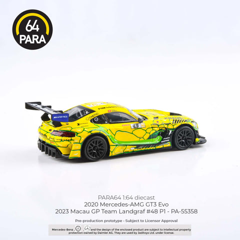 (Pre-Order) Mercedes-AMG GT3 Evo 2023 Macau GP Team Landgraf #48 P1 Para64 - Big J's Garage