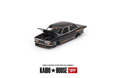 (Pre-Order) Nissan Datsun 510 Pro Street Full Carbon V1 Kaido House x Mini GT - Big J's Garage