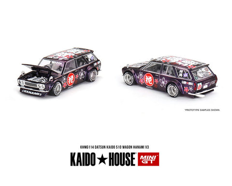 (Pre-Order) Nissan Datsun Kaido 510 Wagon Hanami V3 Kaido House x Mini GT - Big J's Garage