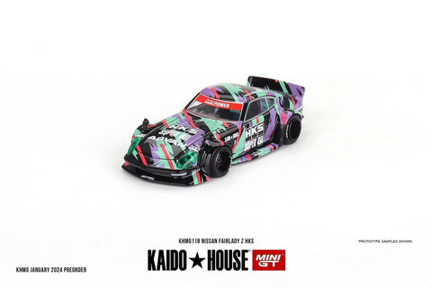 (Pre-Order) Nissan Fairlady Z HKS V1 Kaido House x Mini GT - Big J's Garage