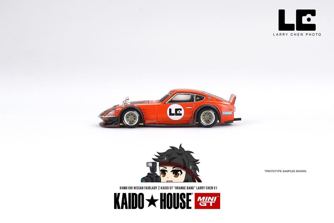 (Pre-Order) Nissan Fairlady Z Kaido GT Orange Bang Larry Chen V1 Kaido  House x Mini GT