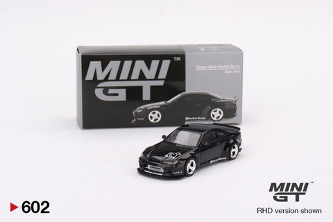 (Pre-Order) Nissan Silvia (S15) Rocket Bunny Black Pearl Mini GT Mijo Exclusive - Big J's Garage