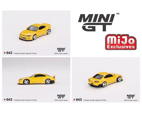 (Pre-Order) Nissan Silvia (S15) Rocket Bunny Bronze Yellow Mini GT Mijo Exclusives - Big J's Garage